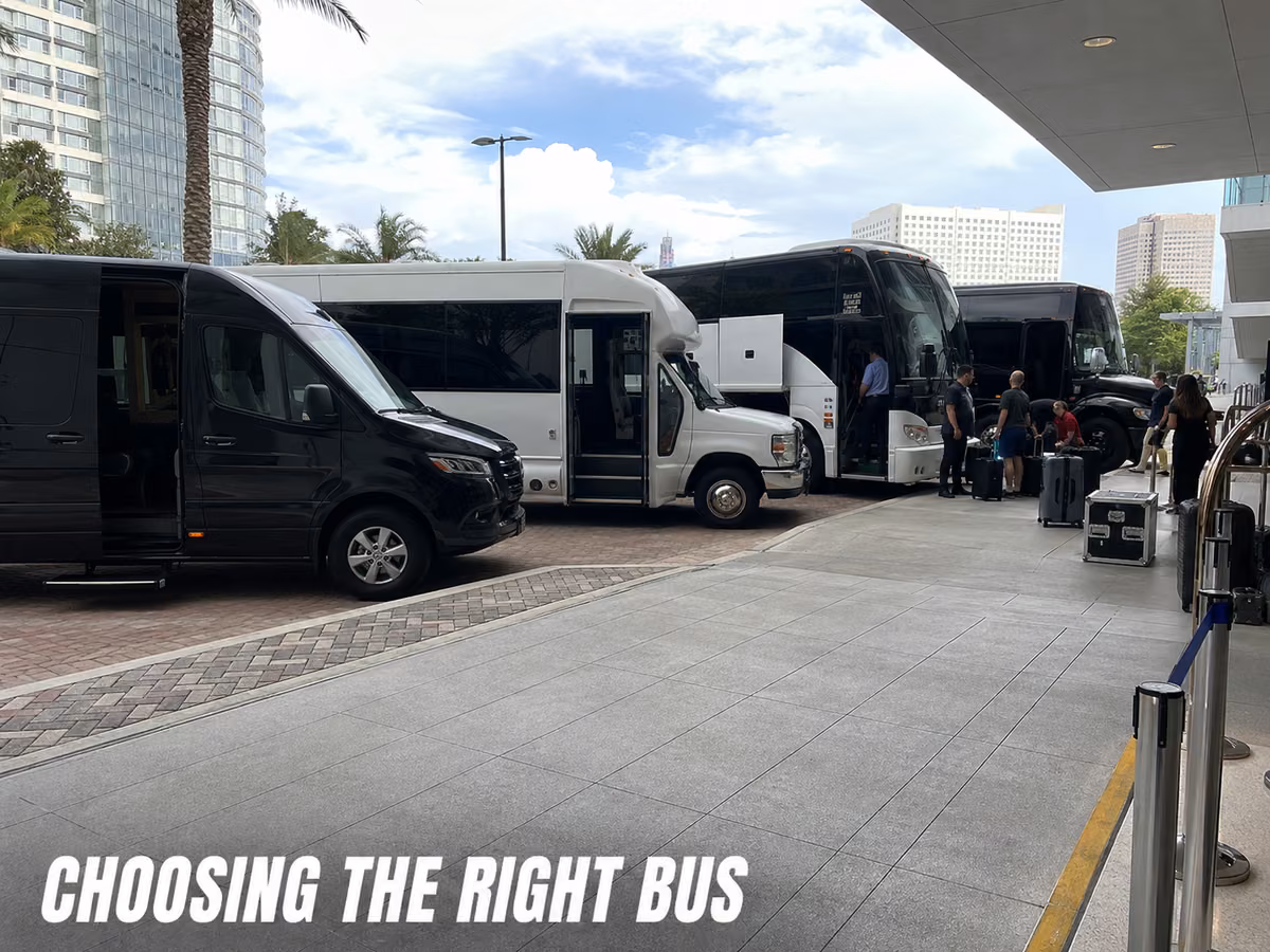 Bus parked at a kerb ready for loading