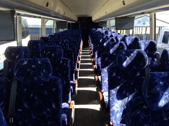 40 passenger charter bus rental interior