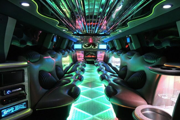 Cadillac escalade limo rental interior