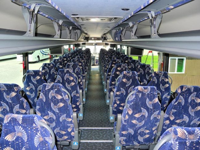 charter bus interior