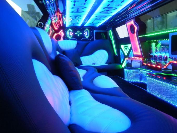 hummer limo interior